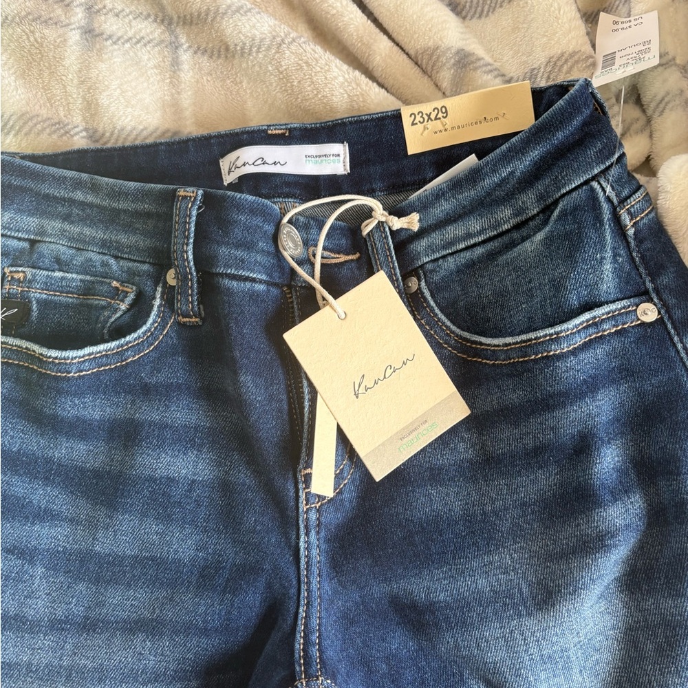 KanCan High Rise Dark Blue Jeans
